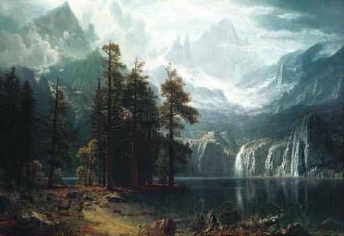 Albert Bierstadt Sierra Nevadas France oil painting art